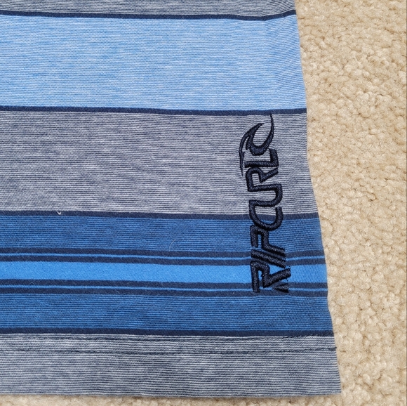 RIP CURL Men's Blue Striped Tank 100% Cotton XL - Picture 4 of 5